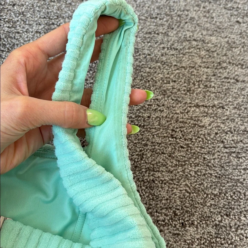 Billabong Mint Green Ribbed Bikini Set - Picture 6 of 7